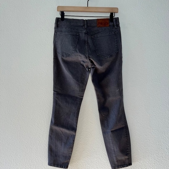 J. Crew Toothpick Gray Wash Denim Mid Rise Ankle Length Skinny Jeans size 28 - Picture 8 of 8